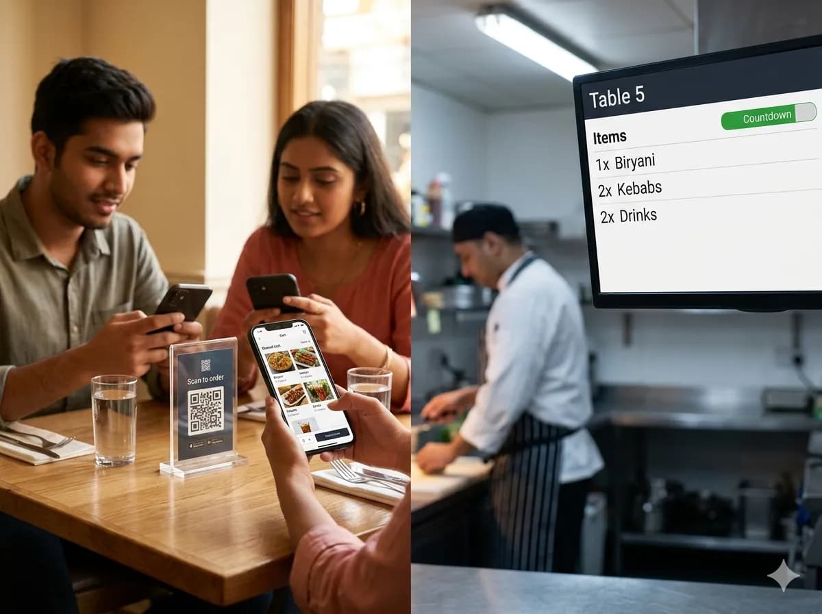 Guests scan and order together