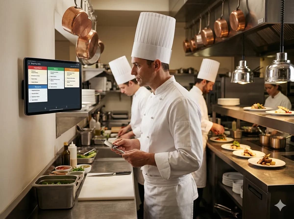 Elegant fine dining restaurant with QR ordering