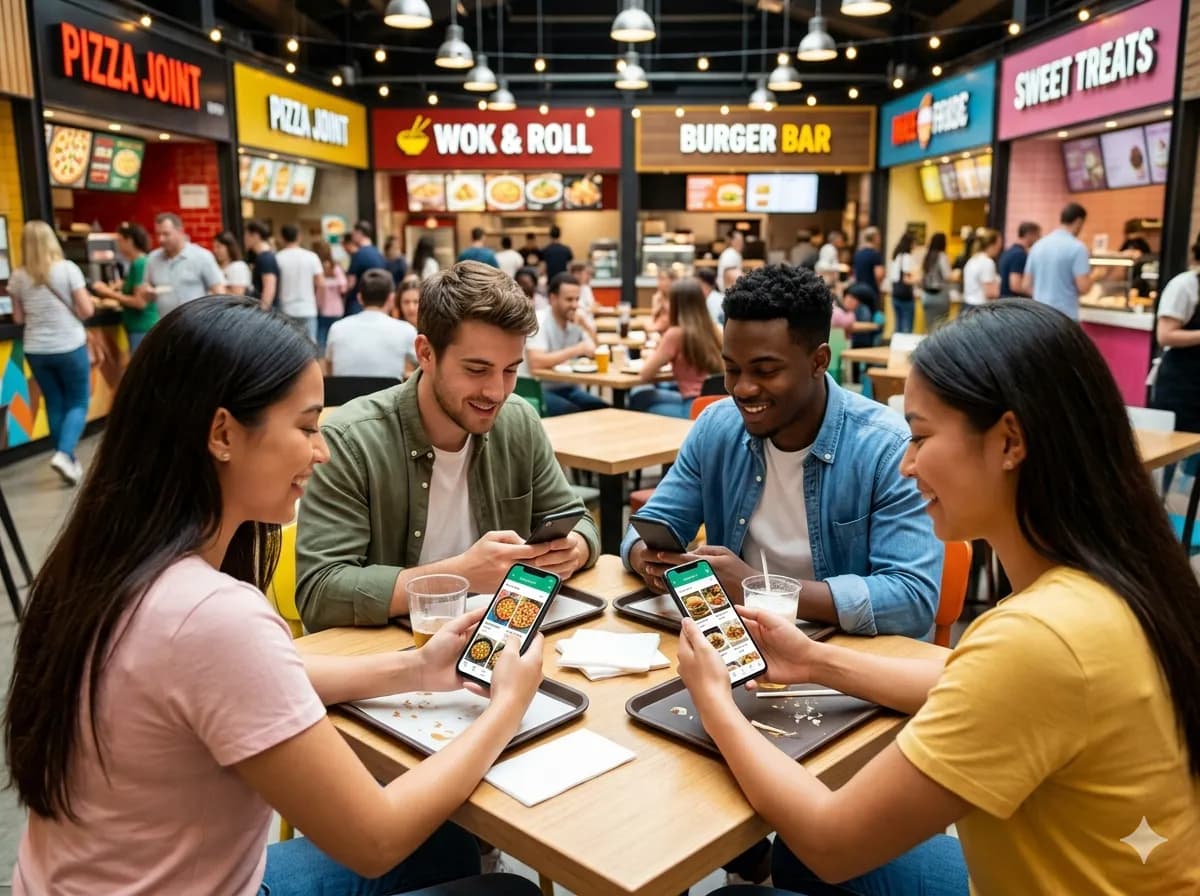Food court operator analytics dashboard